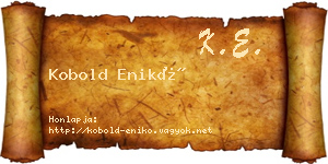 Kobold Enikő névjegykártya